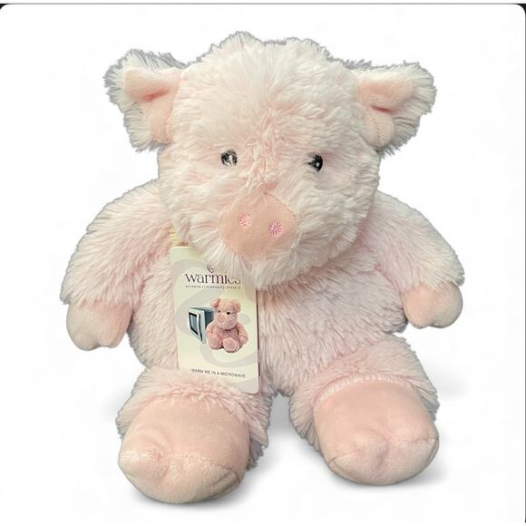 13" Warmies Plush Pig Weighted Cozy Microwavable Heat Therapy French Lavender - Picture 4 of 7